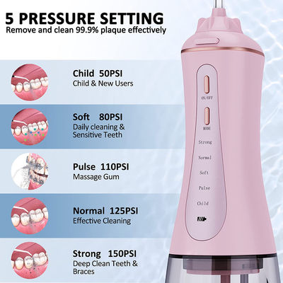 Portable Dental Oral Irrigator Teeth Cleaning Usb Rechargeable Port Jet