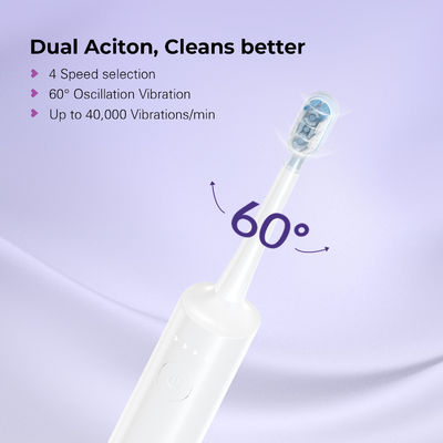 2 IN 1 Long-Lasting Electric Toothbrush For clean teeth can Use 20 days