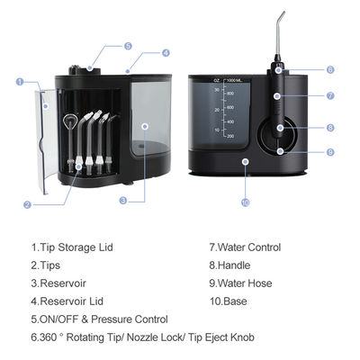 FDA Portable Oral Water Irrigators , Countertop Water Jet Machine For Teeth