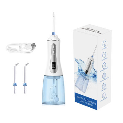 USB Charging Electric Oral Irrigator , OLED Display Portable Tooth Cleaner